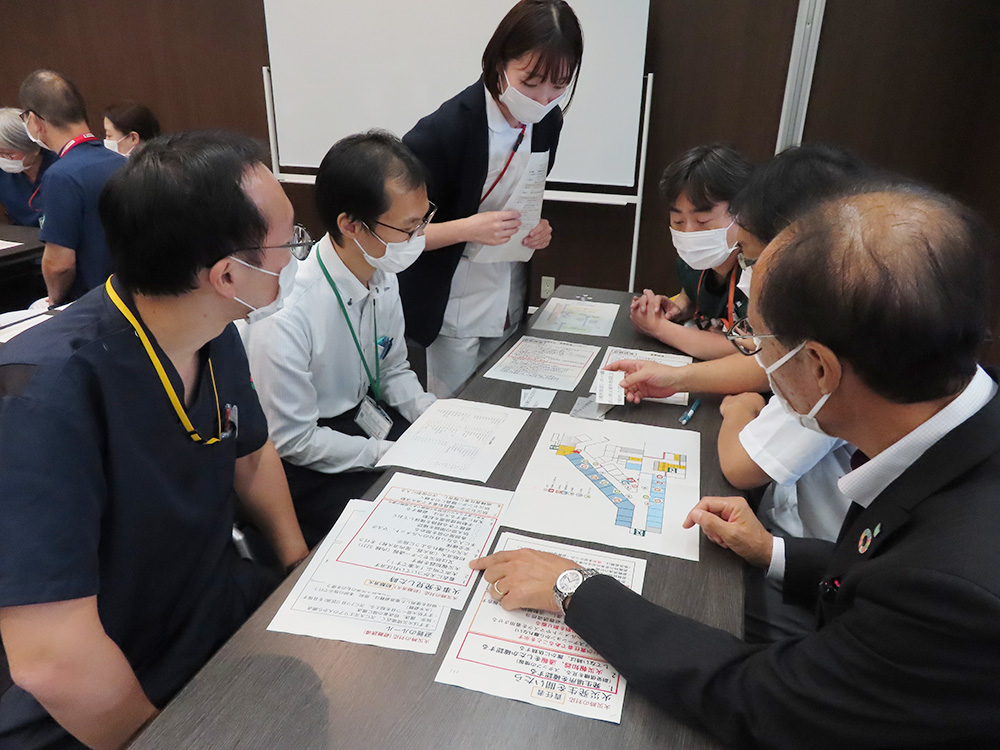 病棟火災避難訓練 「机上訓練編」